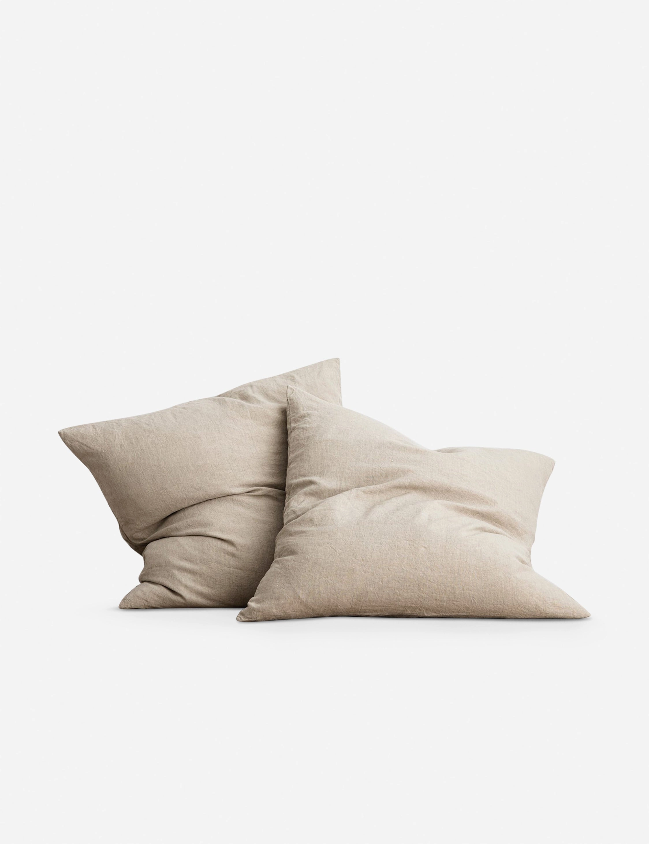 European Flax Linen Euro Pillowcases (Set of 2) by Cultiver