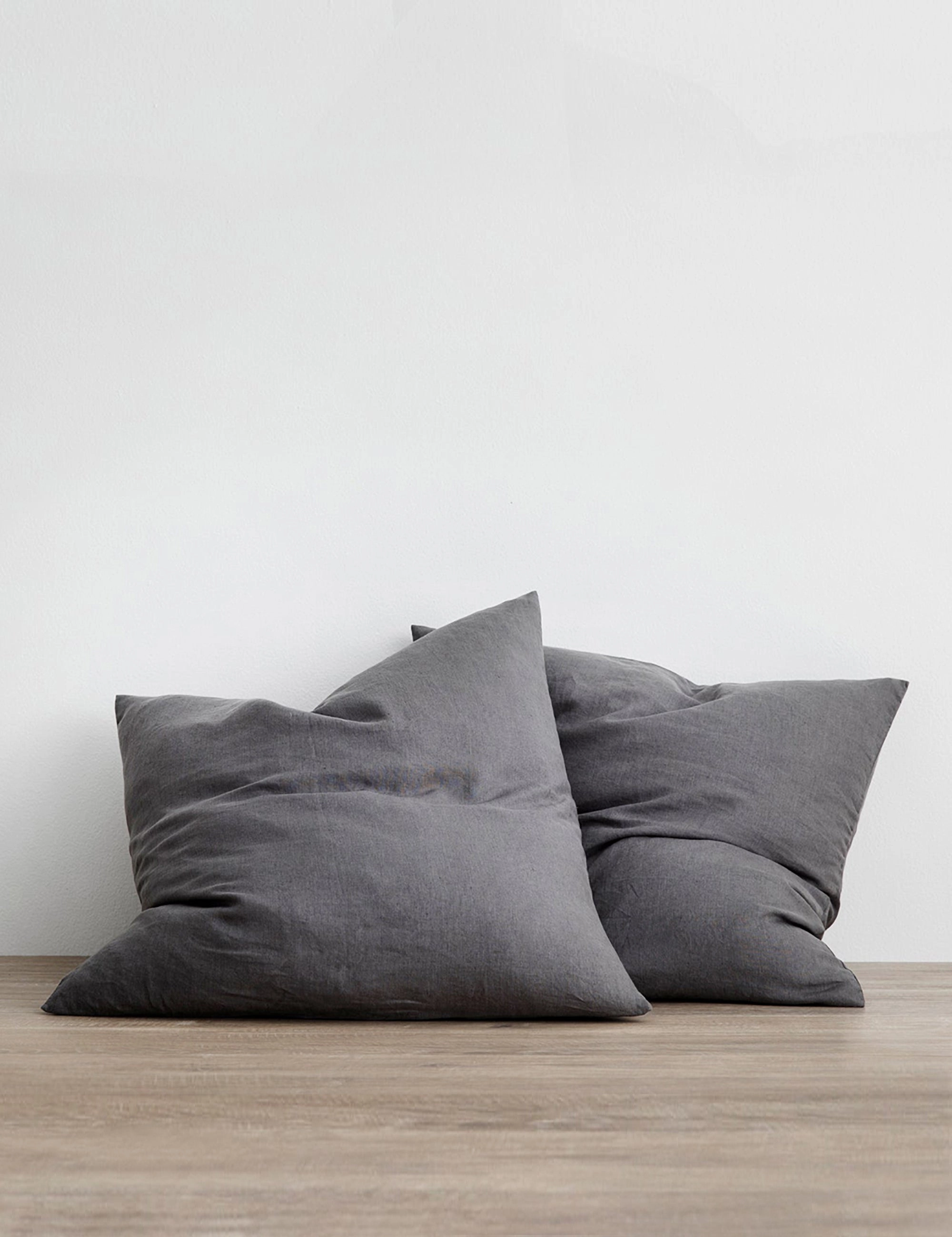 European Flax Linen Euro Pillowcases (Set of 2) by Cultiver