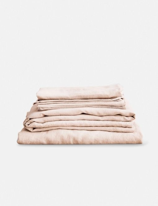 European Flax Linen Sheet Set by Cultiver