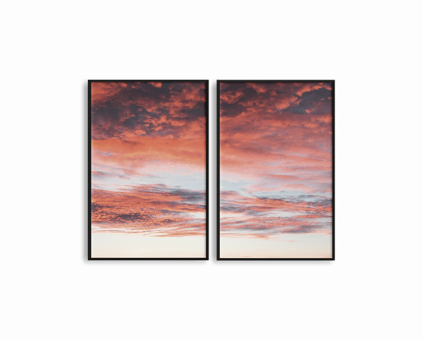 Evening Sky Set Includes Two Printsmodern abstract painting decor