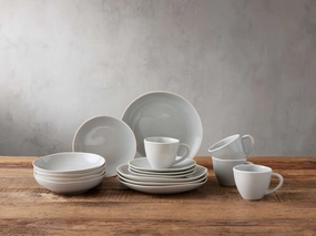 Evora Dinnerware with Pasta Bowls (Set of 16)modern kitchen decor ,kitchen dinner set ,dinnerware 