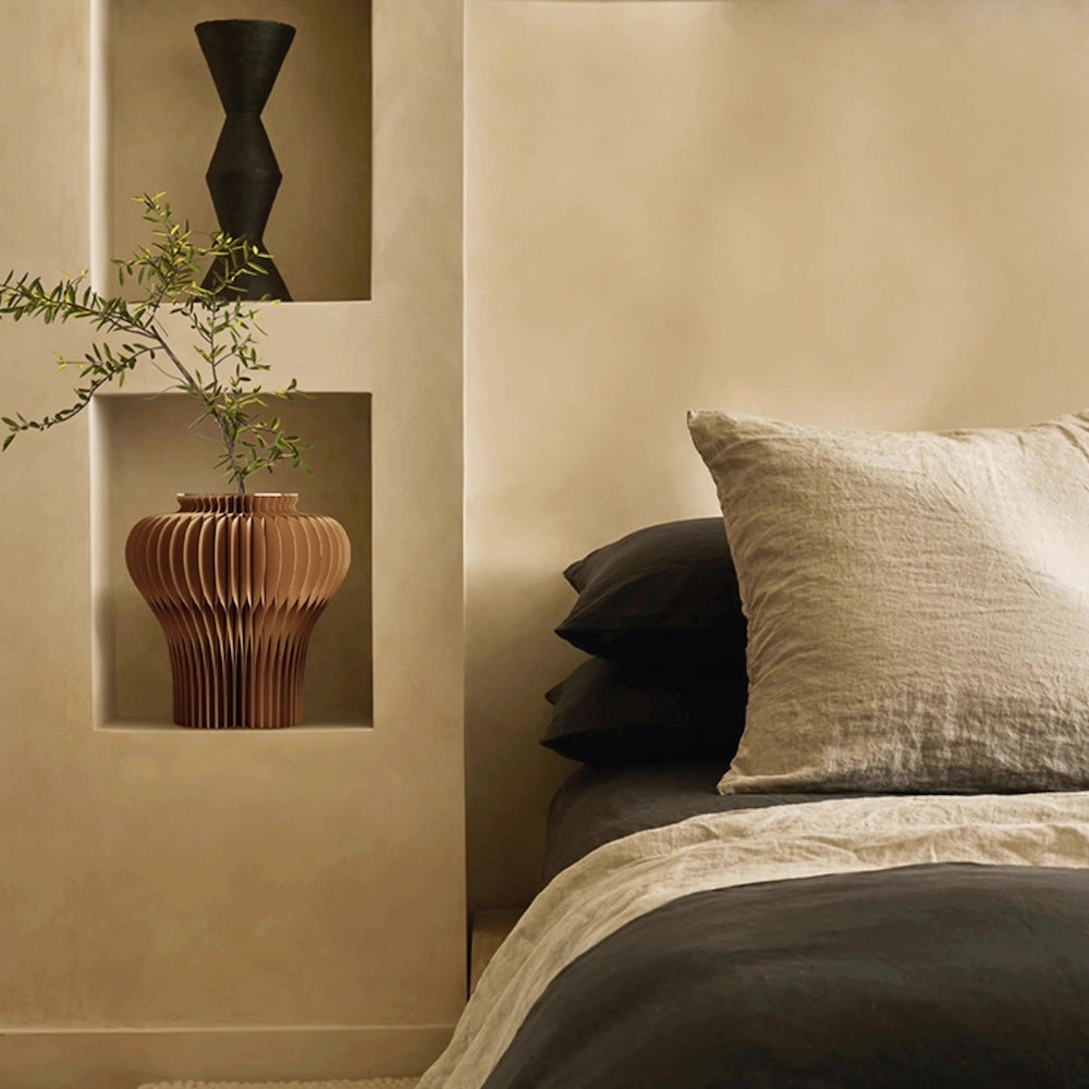 Expandable Honeycomb Kraft Paper Vase