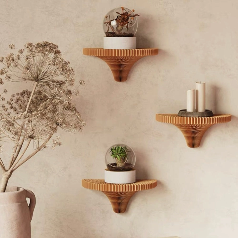 Expandable Honeycomb Kraft Paper Wall Shelvesnordic style wall decor
