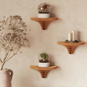 Expandable Honeycomb Kraft Paper Wall Shelvesnordic style wall decor