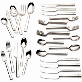 Fair Harbor 45 Piece Flatware Seteco-friendly bamboo fiber tableware set 