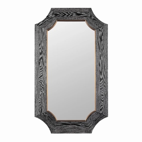 Farra 449MI26A 26x44 Wall Mirror - Cerused Black/Weathered Brasswall mounted decorative mirror,full length dressing mirror