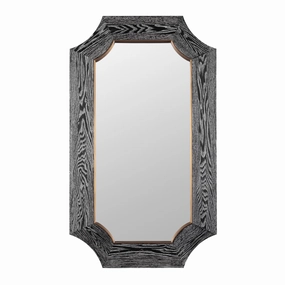 Farra 449MI26A 26x44 Wall Mirror - Cerused Black/Weathered Brasswall mounted decorative mirror,full length dressing mirror
