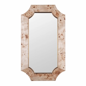 Farra 449MI26B 26x44 Wall Mirror - Poplar Burl/Weathered Brasswall mounted decorative mirror,full length dressing mirror