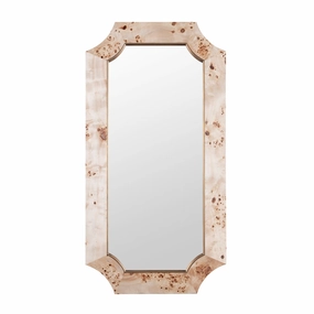 Farra 449MI28B 28x54 Wall Mirror - Poplar Burl/Weathered Brasswall mounted decorative mirror,full length dressing mirror