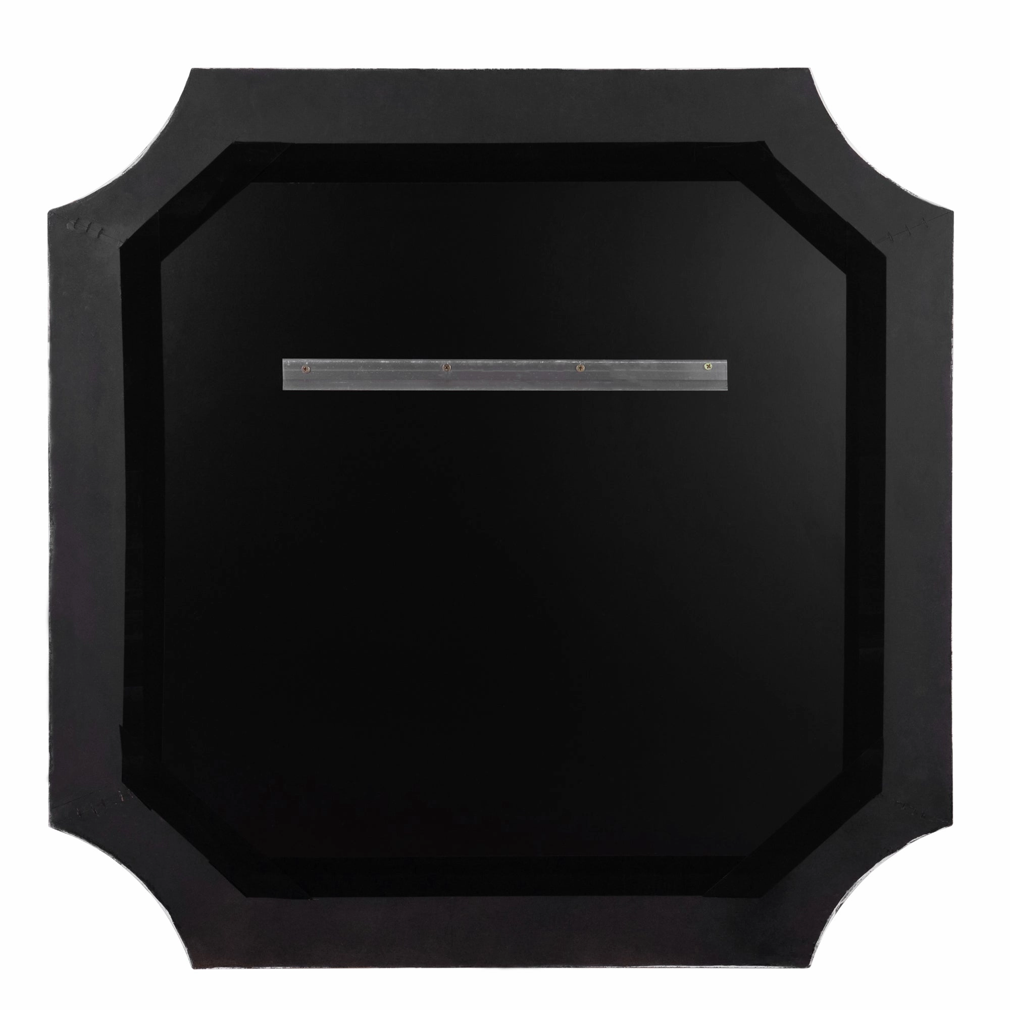 Farra 449MI36A 36x36 Wall Mirror - Cerused Black/Weathered Brass