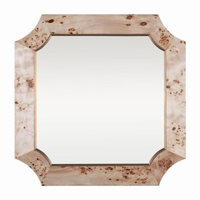 Farra 449MI36B 36x36 Wall Mirror - Poplar Burl/Weathered Brasswall mounted decorative mirror,full length dressing mirror