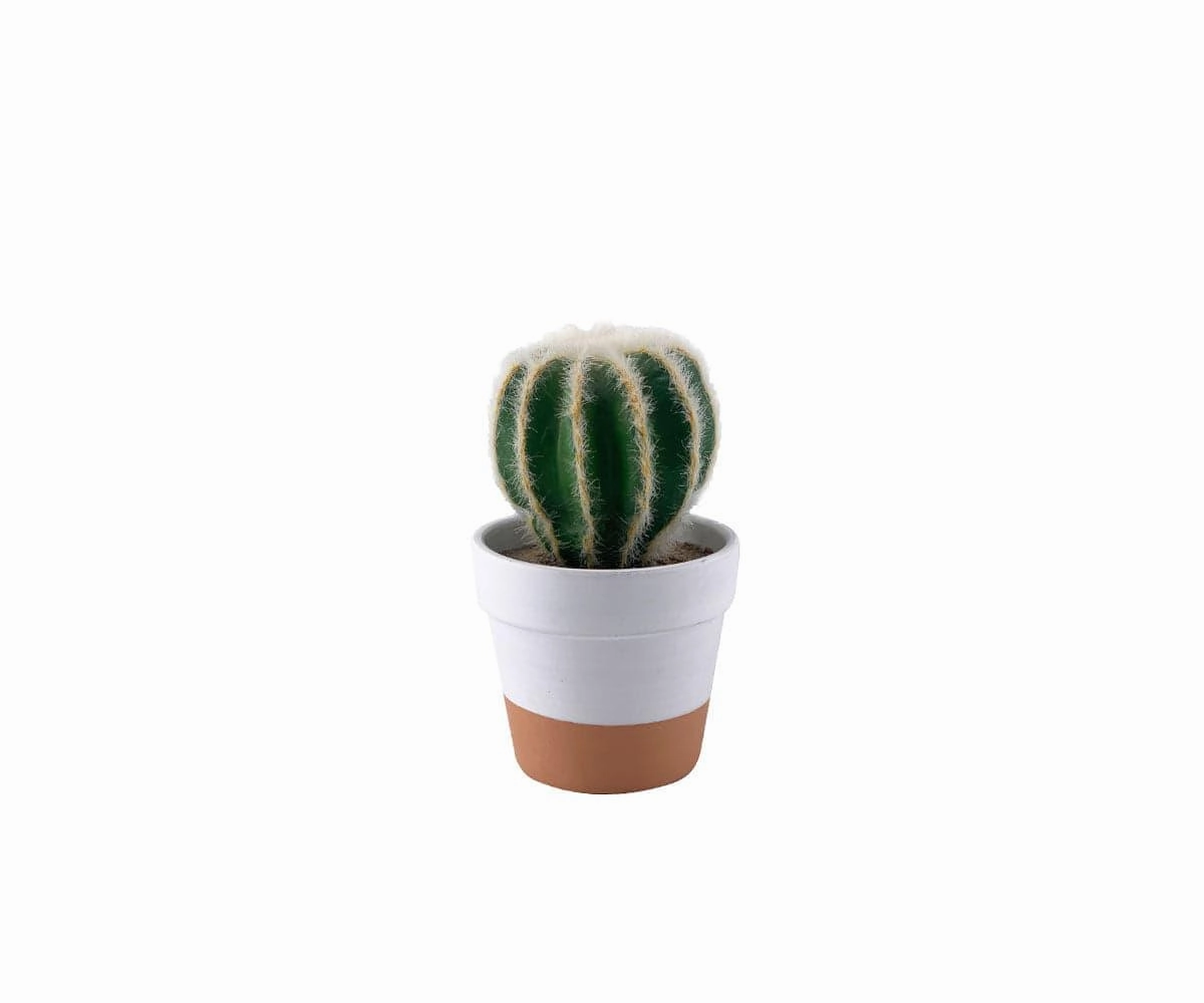 Faux Potted Barrel Cactushome decoration ,modern home decor 