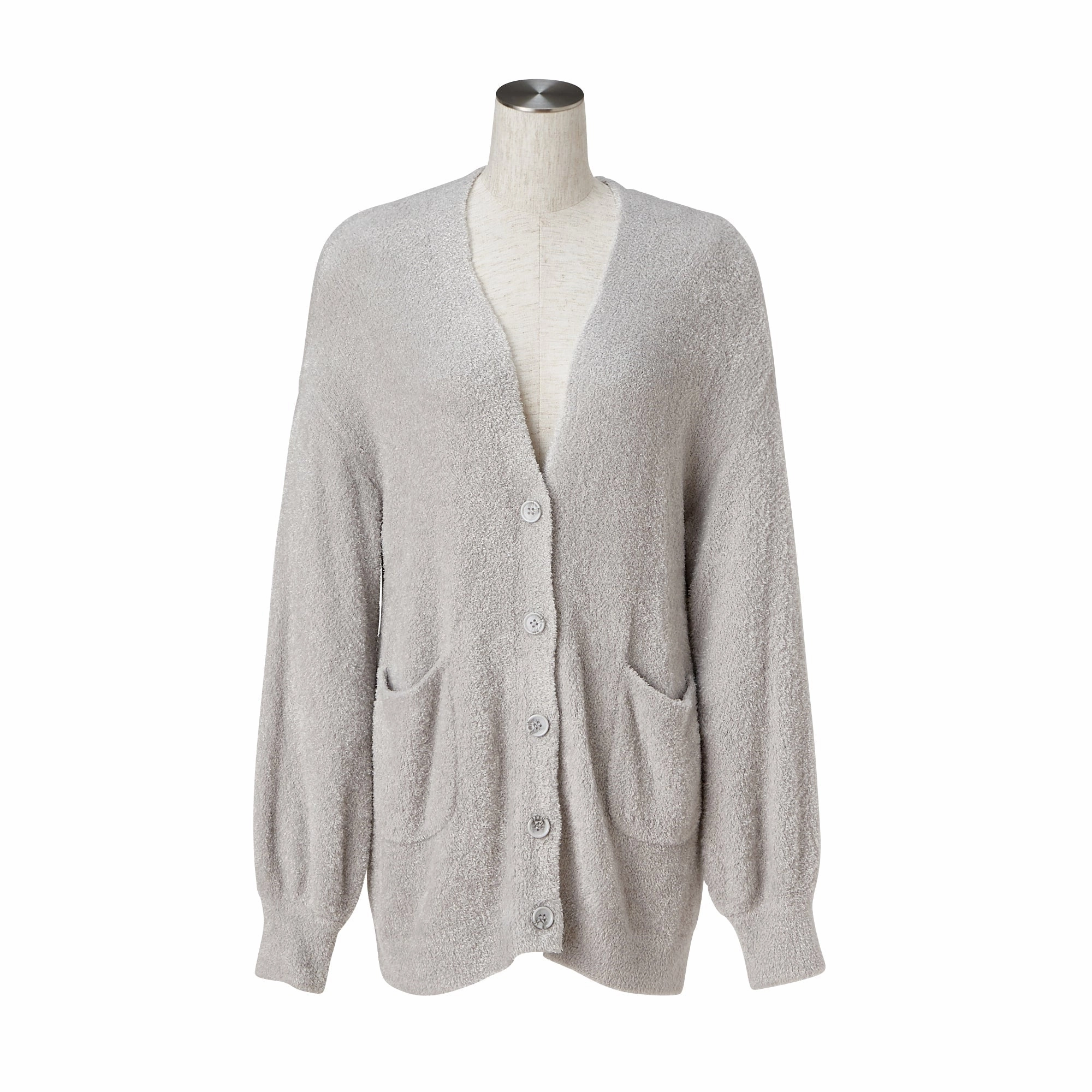 Feather Knit Cardigan Light Graybedding sets ,throw blankets 