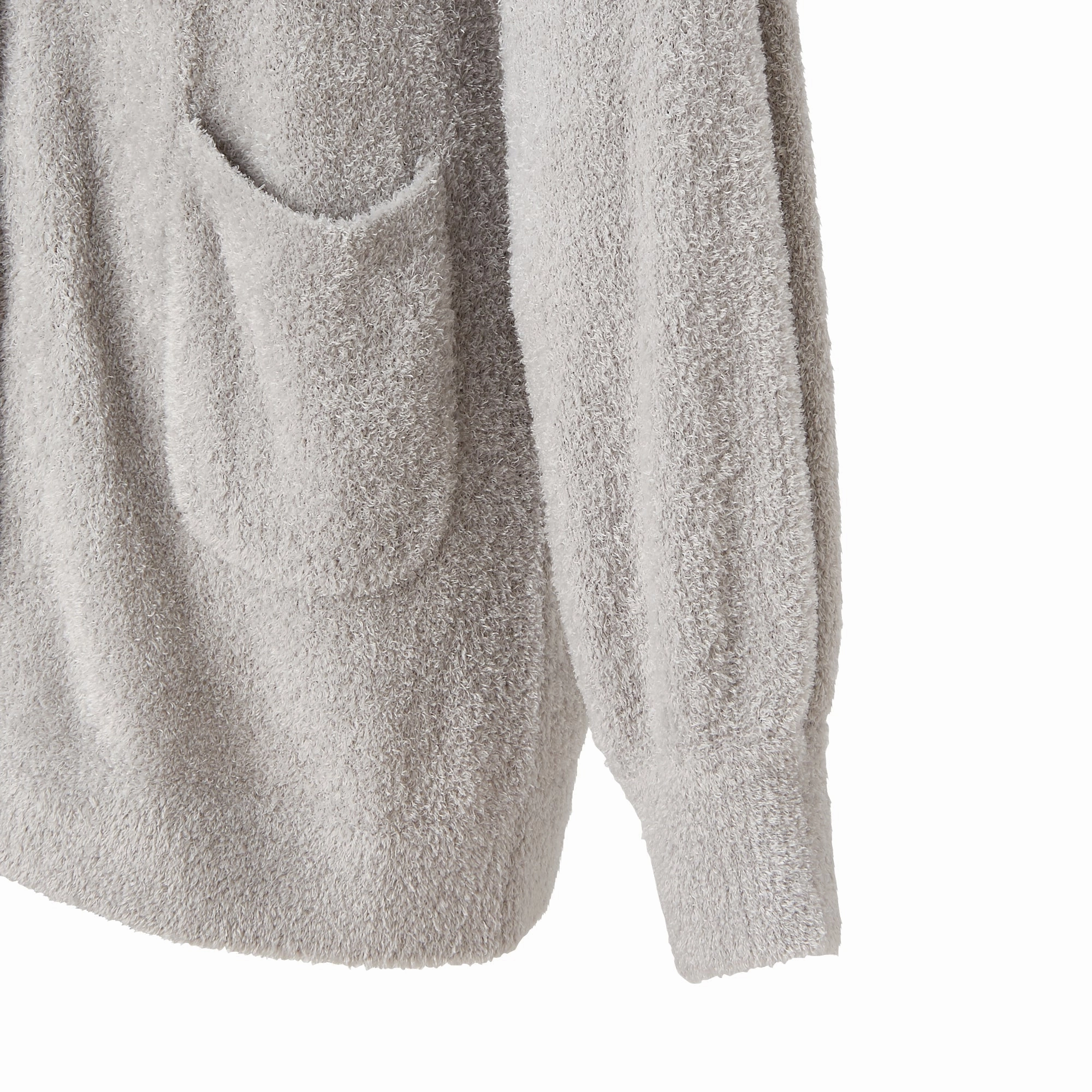 Feather Knit Cardigan Light Gray