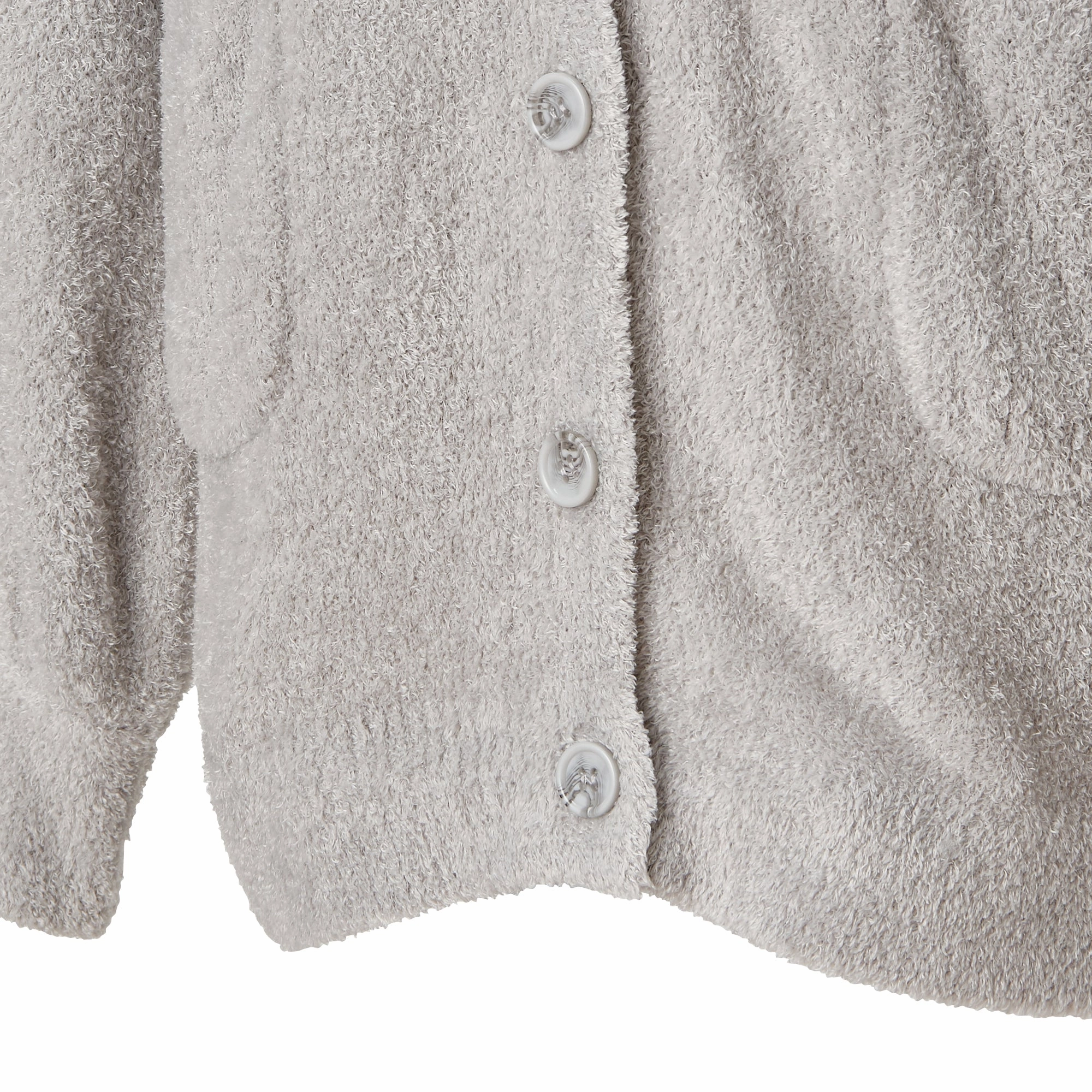 Feather Knit Cardigan Light Gray