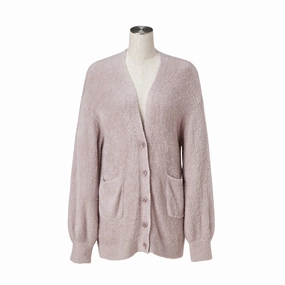 Feather Knit Cardigan Light Pinkbedding sets ,throw blankets 