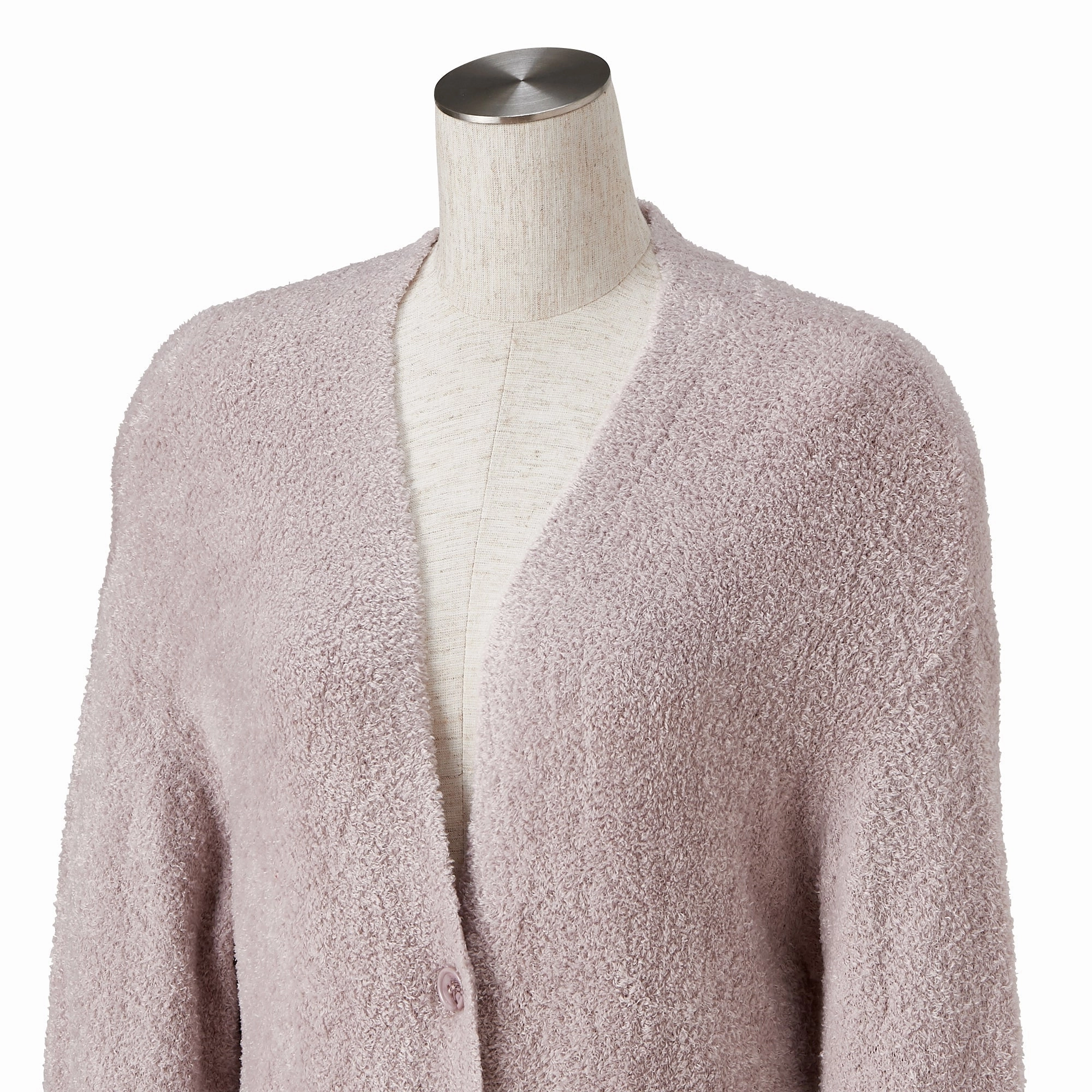 Feather Knit Cardigan Light Pink