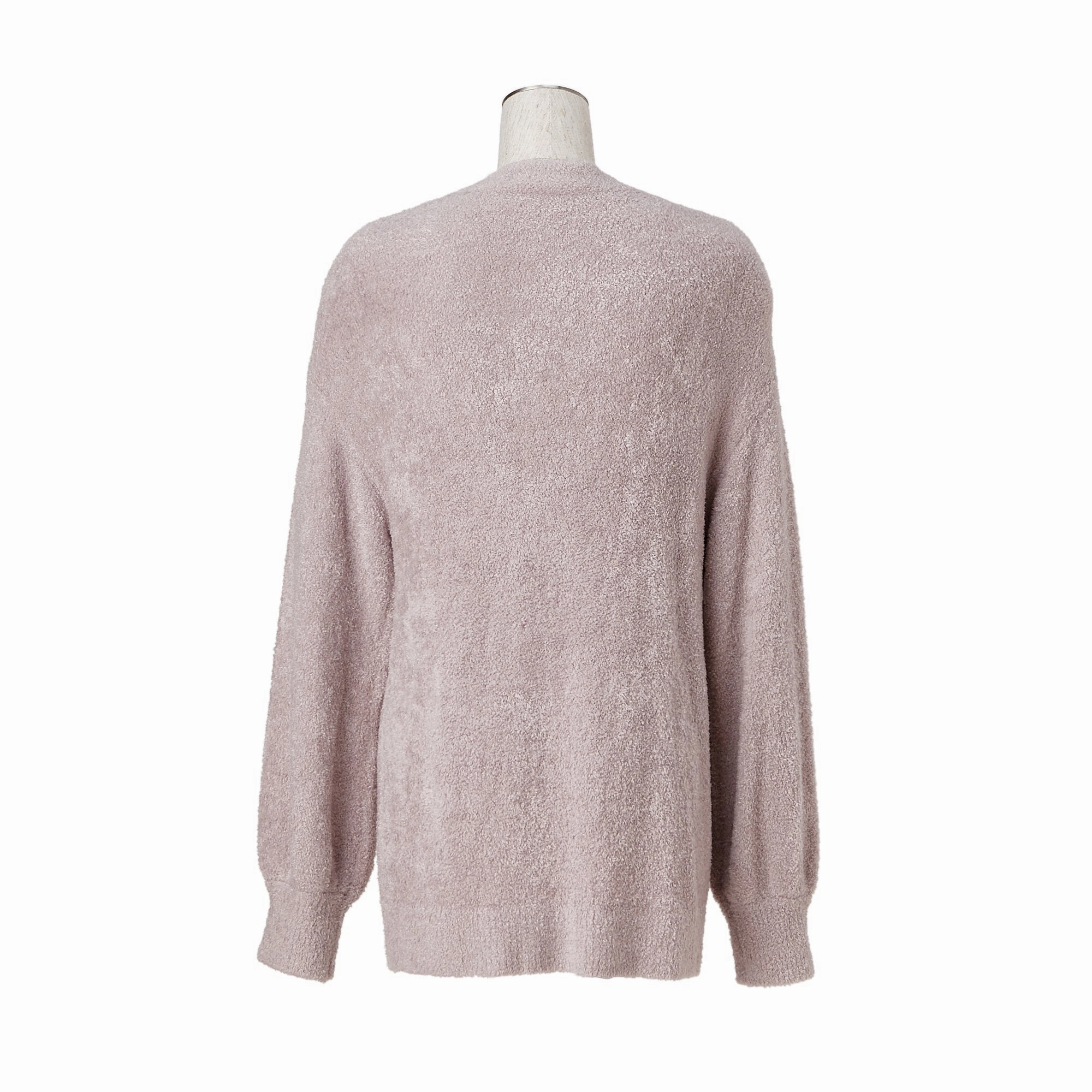 Feather Knit Cardigan Light Pink