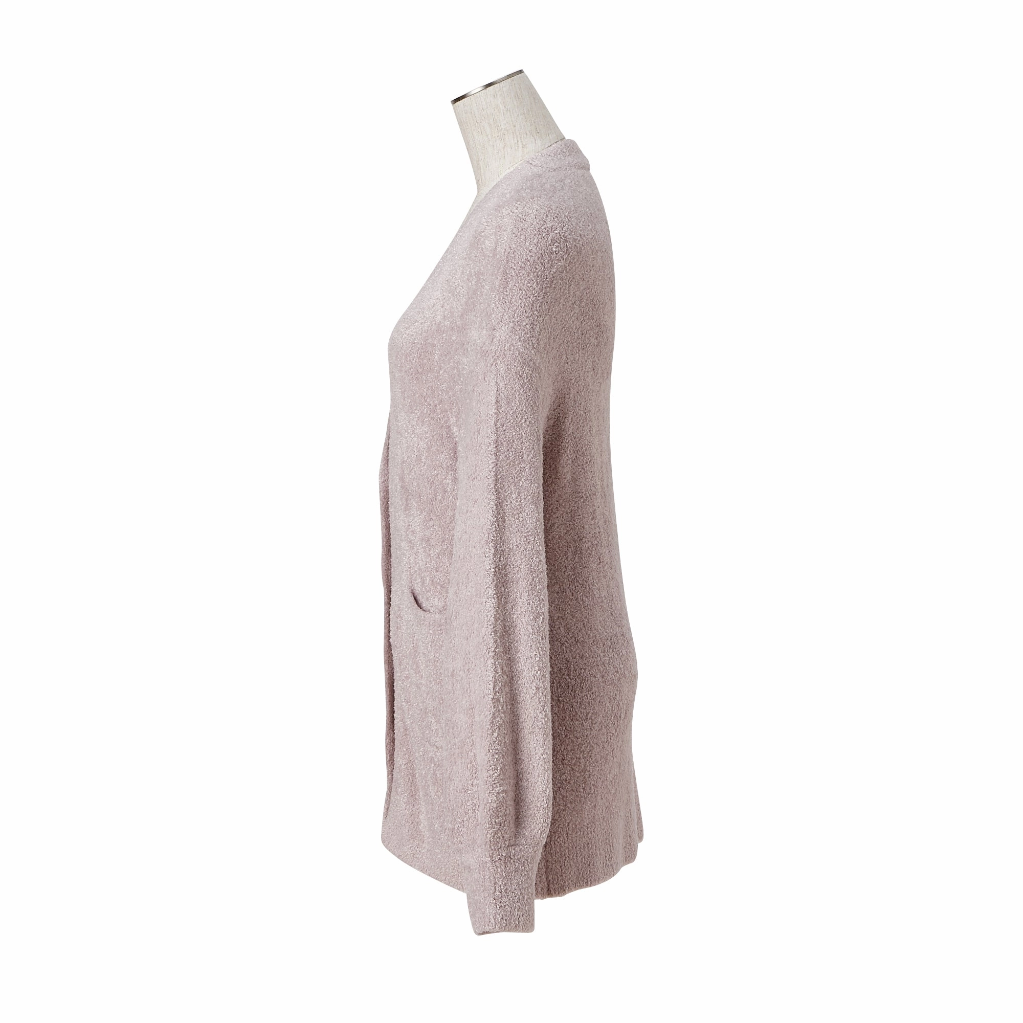 Feather Knit Cardigan Light Pink