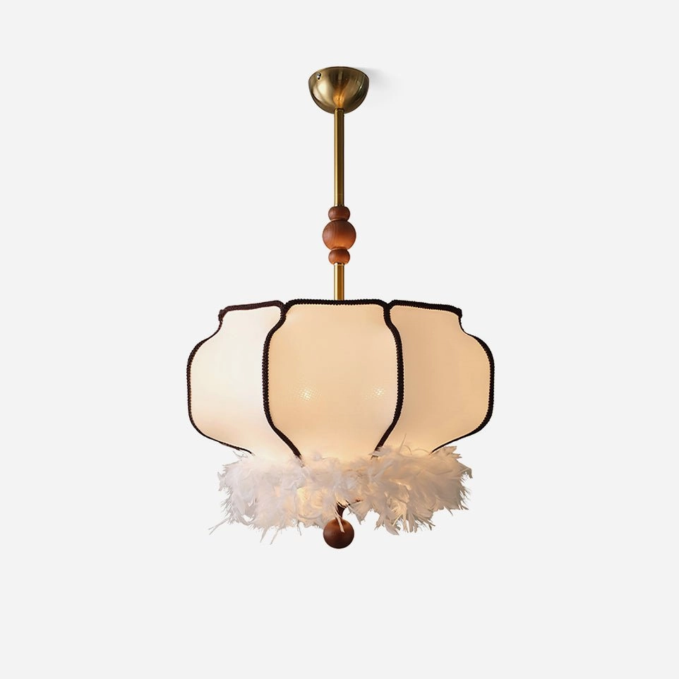 Feathered Lantern Pendant LightScandinavian pendant light ,modern chandelier 
