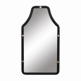 Federal Case 407MI08MBFG 22-Inch Mirror - Matte Black/French Goldwall mounted decorative mirror,full length dressing mirror
