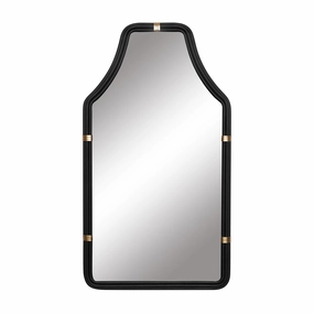 Federal Case 407MI08MBFG 22-Inch Mirror - Matte Black/French Goldwall mounted decorative mirror,full length dressing mirror