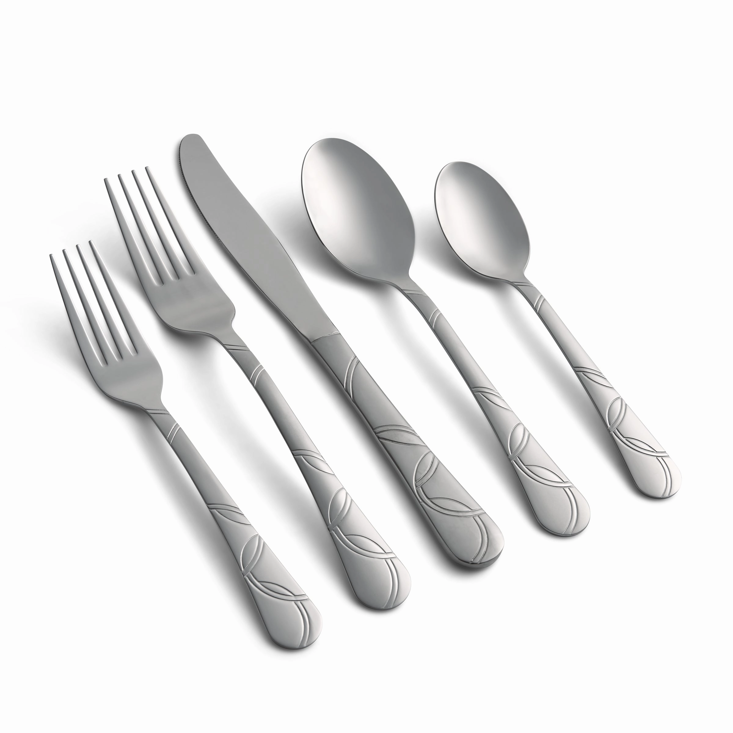 Felicity Sand 45 Piece Flatware Seteco-friendly bamboo fiber tableware set 