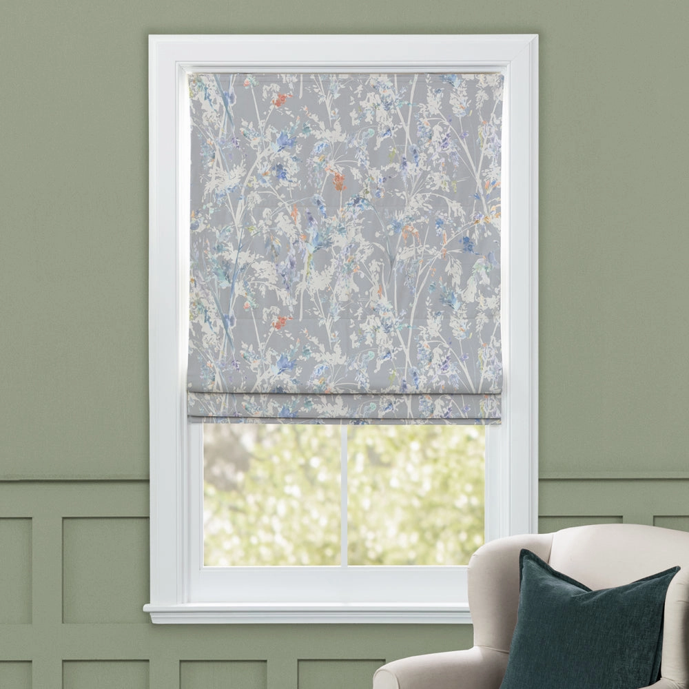 Fenadina Printed Cotton Made to Measure Roman Blinds Clementine