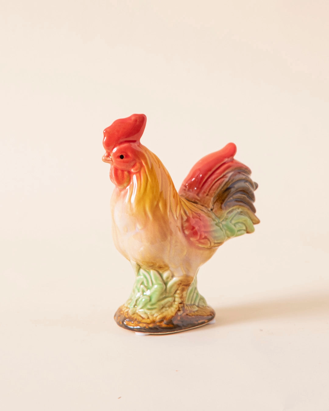 Feng Shui Ceramic Rooster Figurines - Set of 2