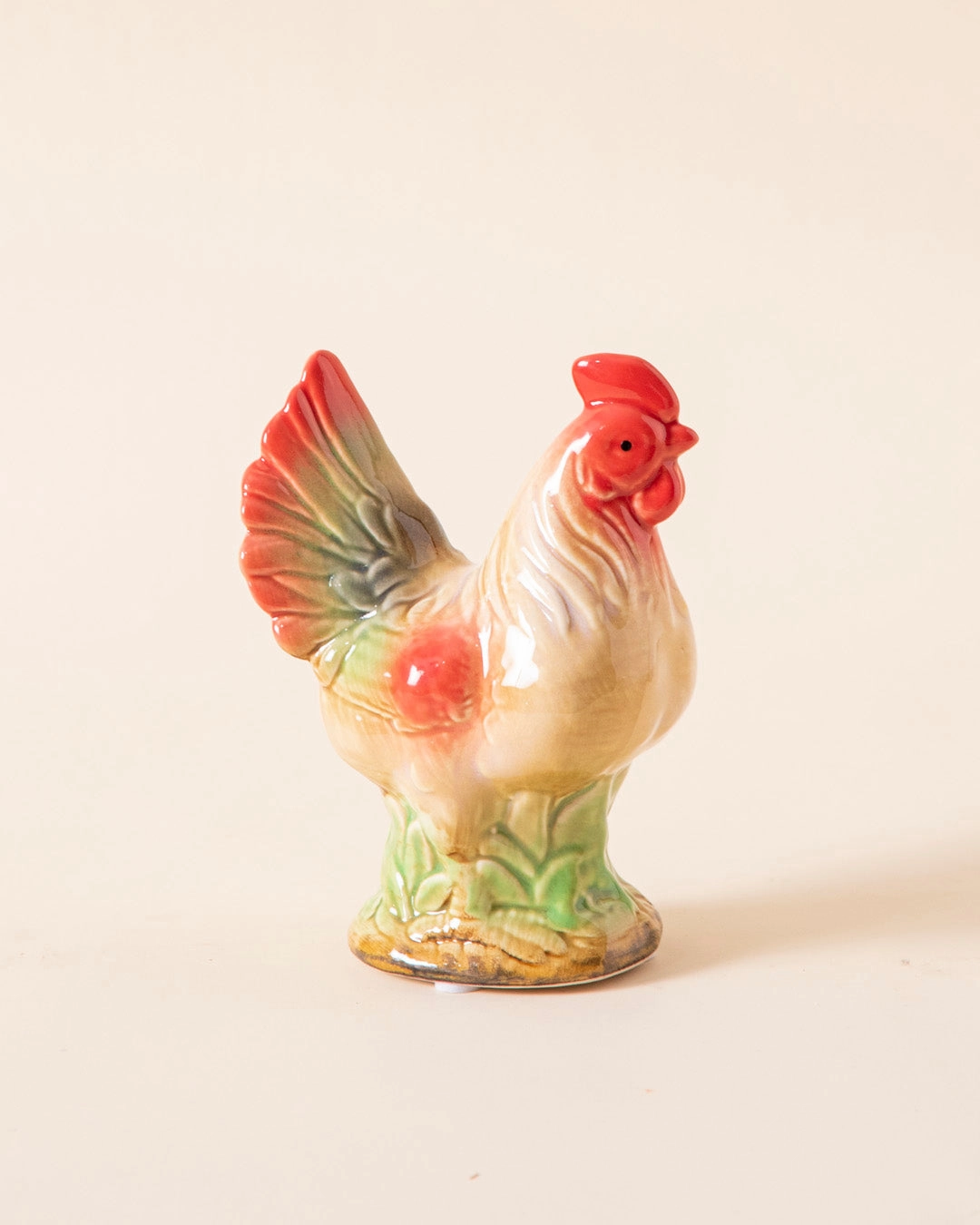 Feng Shui Ceramic Rooster Figurines - Set of 2