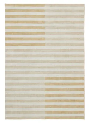 Ferina Beige Washable Rugmodern color block patchwork rug