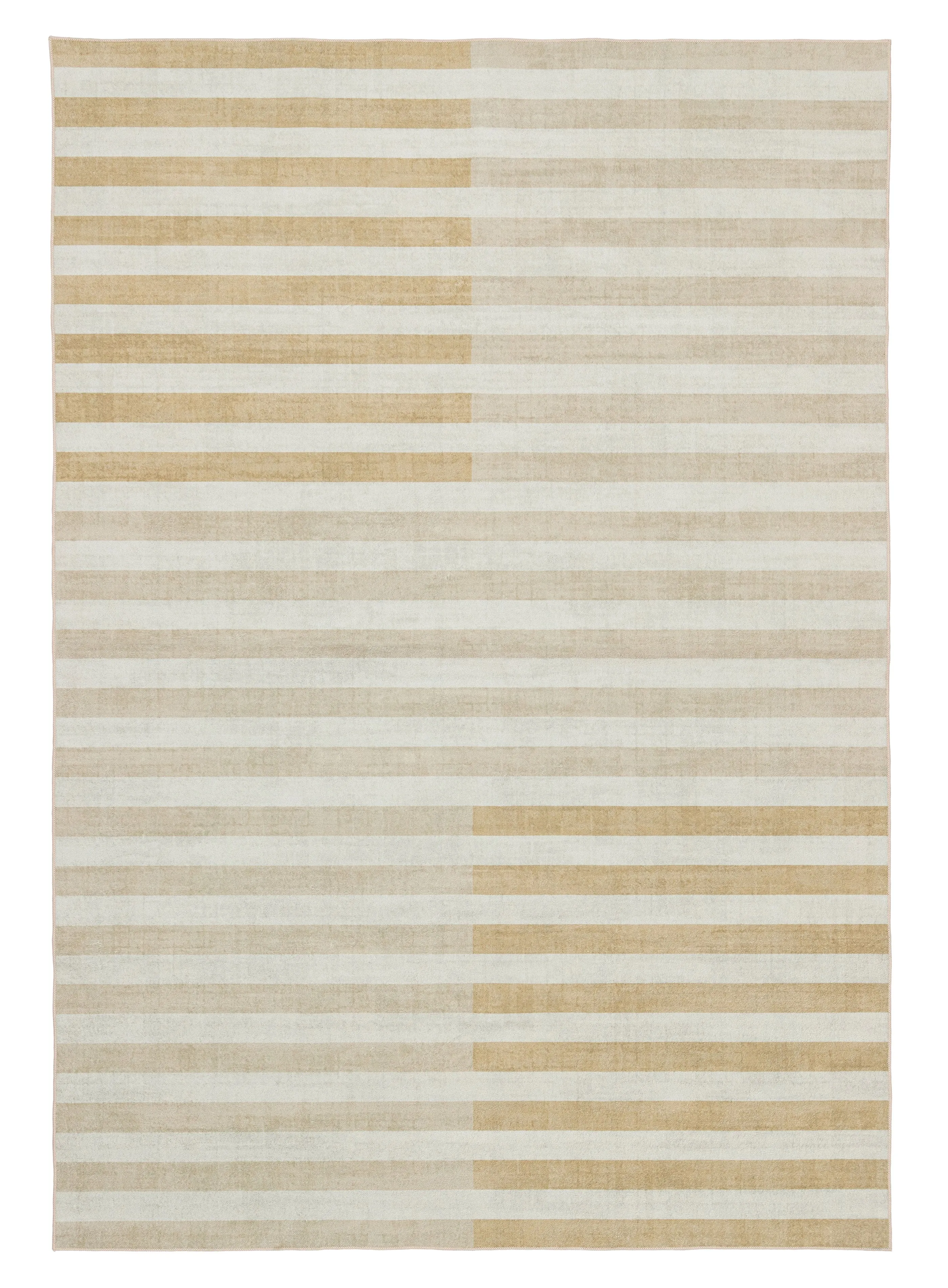 Ferina Beige Washable Rugmodern color block patchwork rug