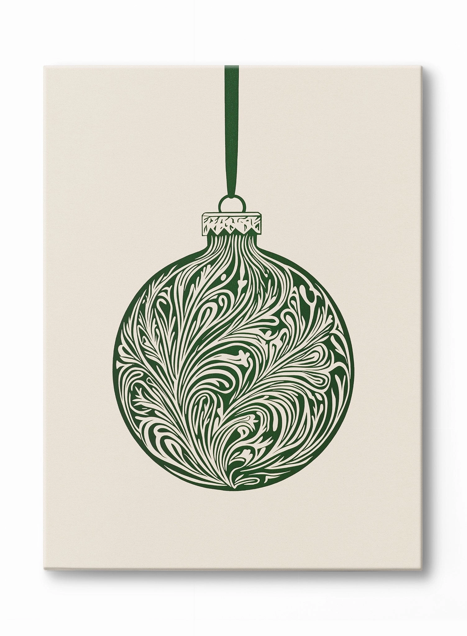 Festive Filigree Bauble, Canvasindoor decorative canvas print