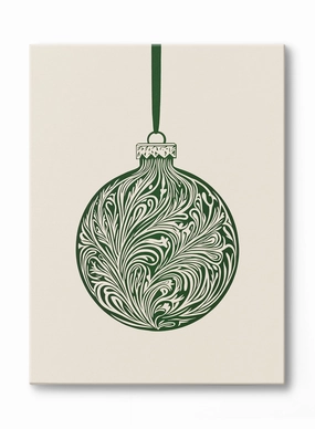 Festive Filigree Bauble, Canvasindoor decorative canvas print