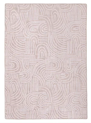 Fifi Cream Plush Rollie Pollie Playmatmodern color block patchwork rug