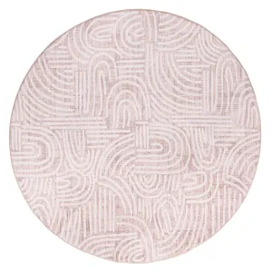 Fifi Cream Plush Rollie Pollie Round Playmatmodern color block patchwork rug