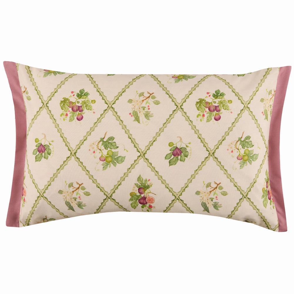Fig Trellis Printed Outdoor Cushion Purple