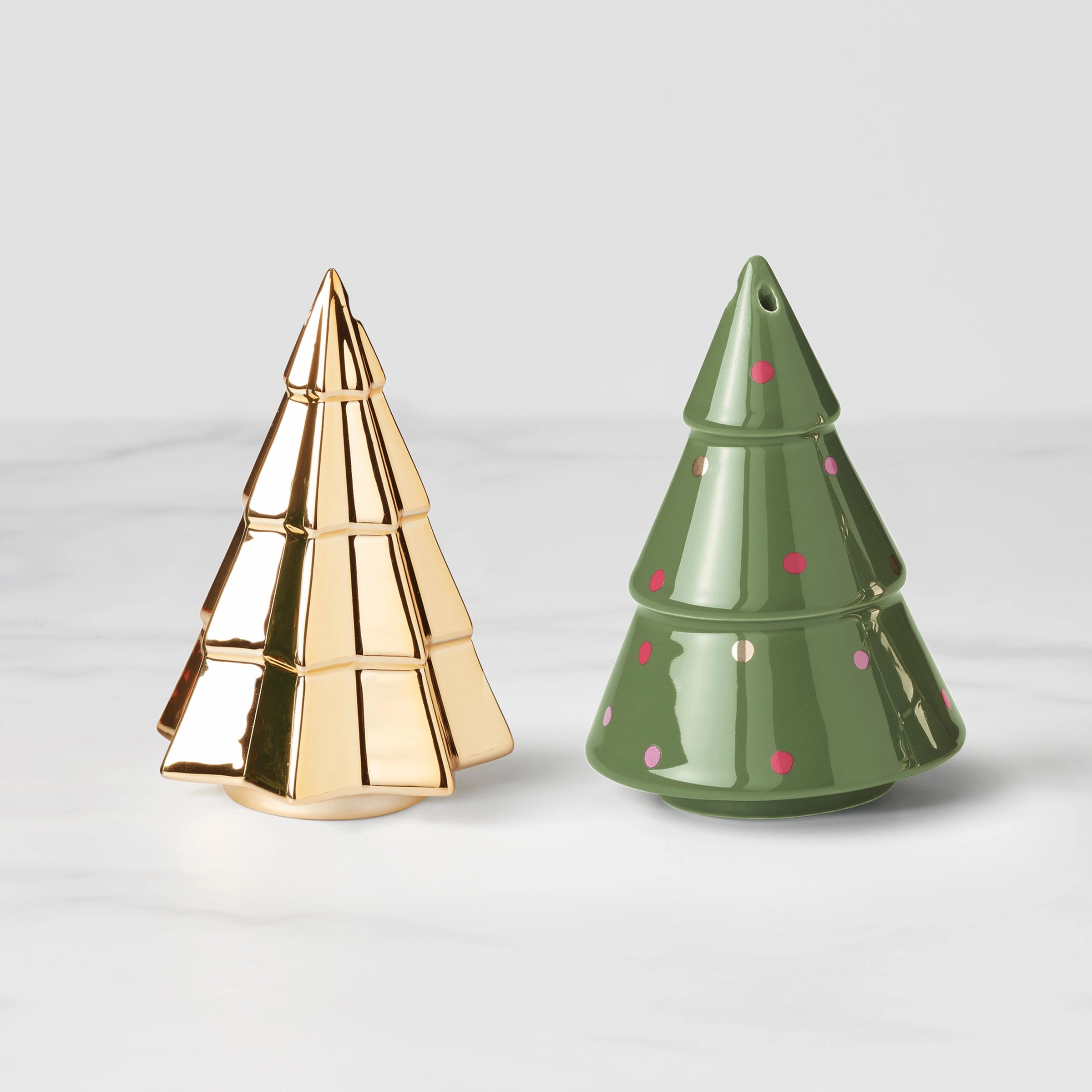 Figural Evergreen Tree Salt & Pepper Setmodern kitchen decor ,kitchen dinner set ,dinnerware 