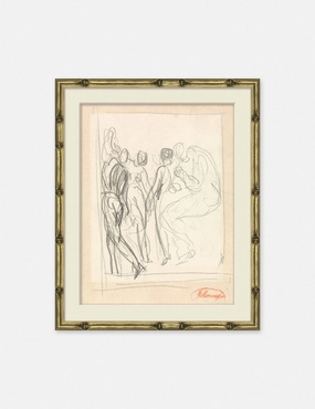 Figure Sketch Printnordic style wall decor