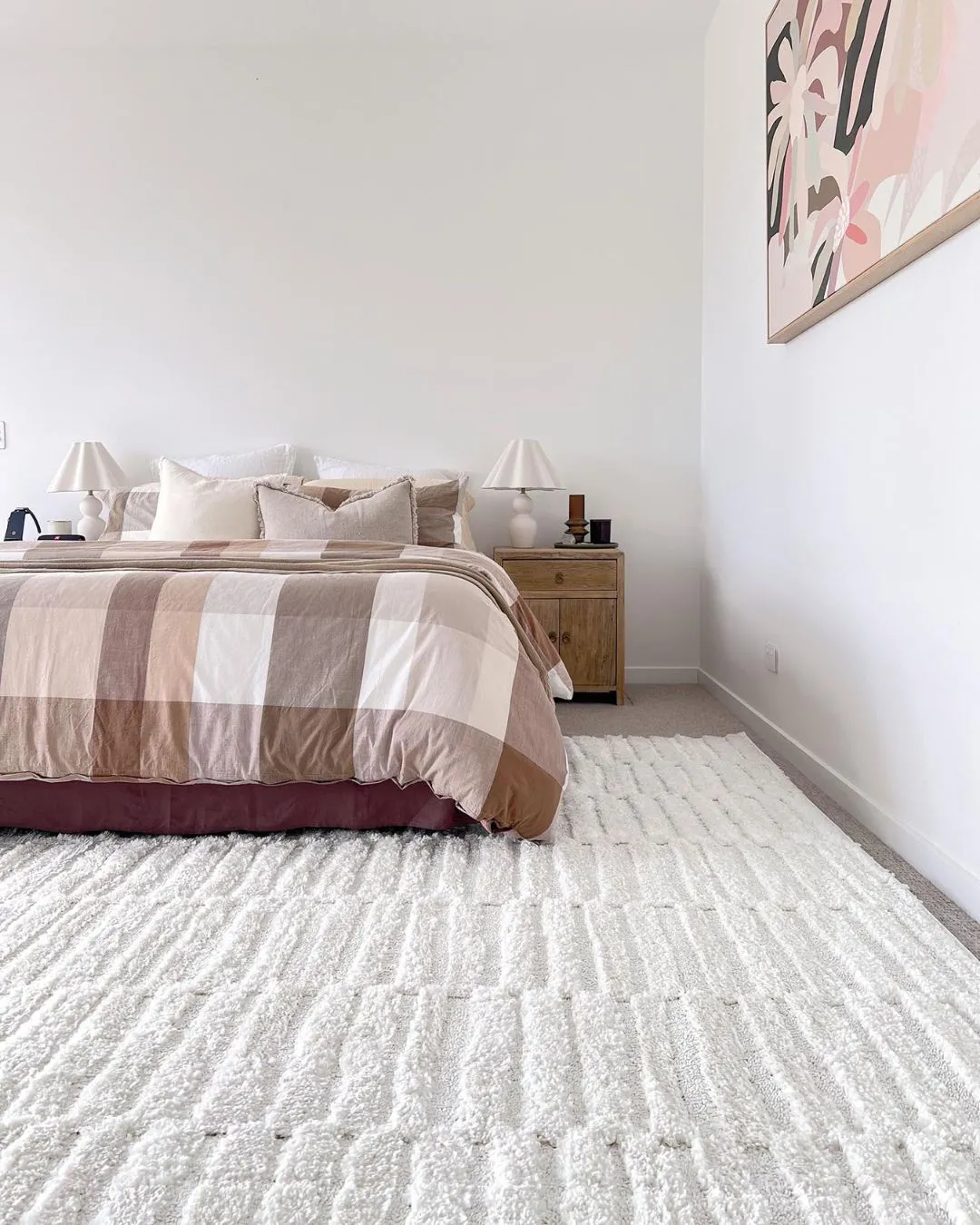 Filippa Ivory Cream Modern Textured Rug