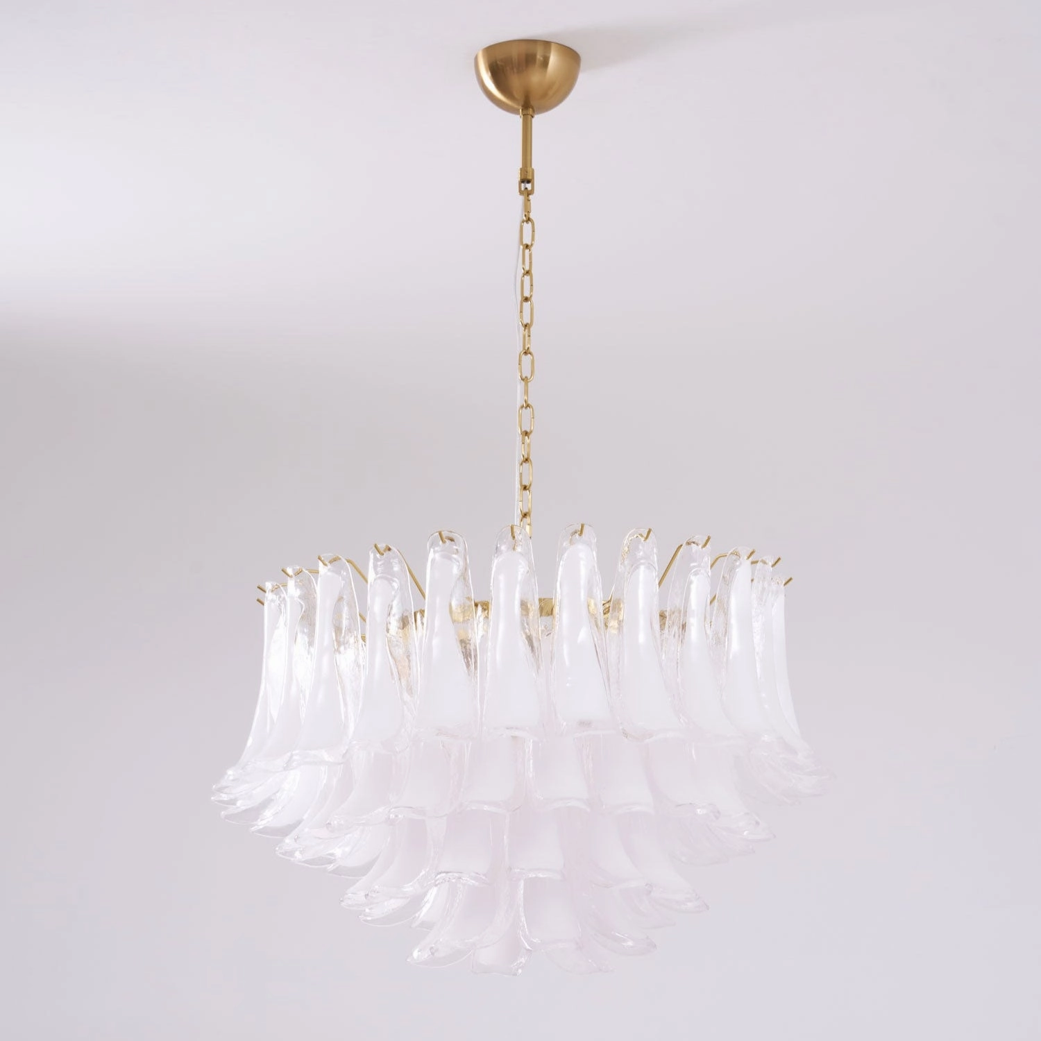 Fiora Pink Glass Chandelier