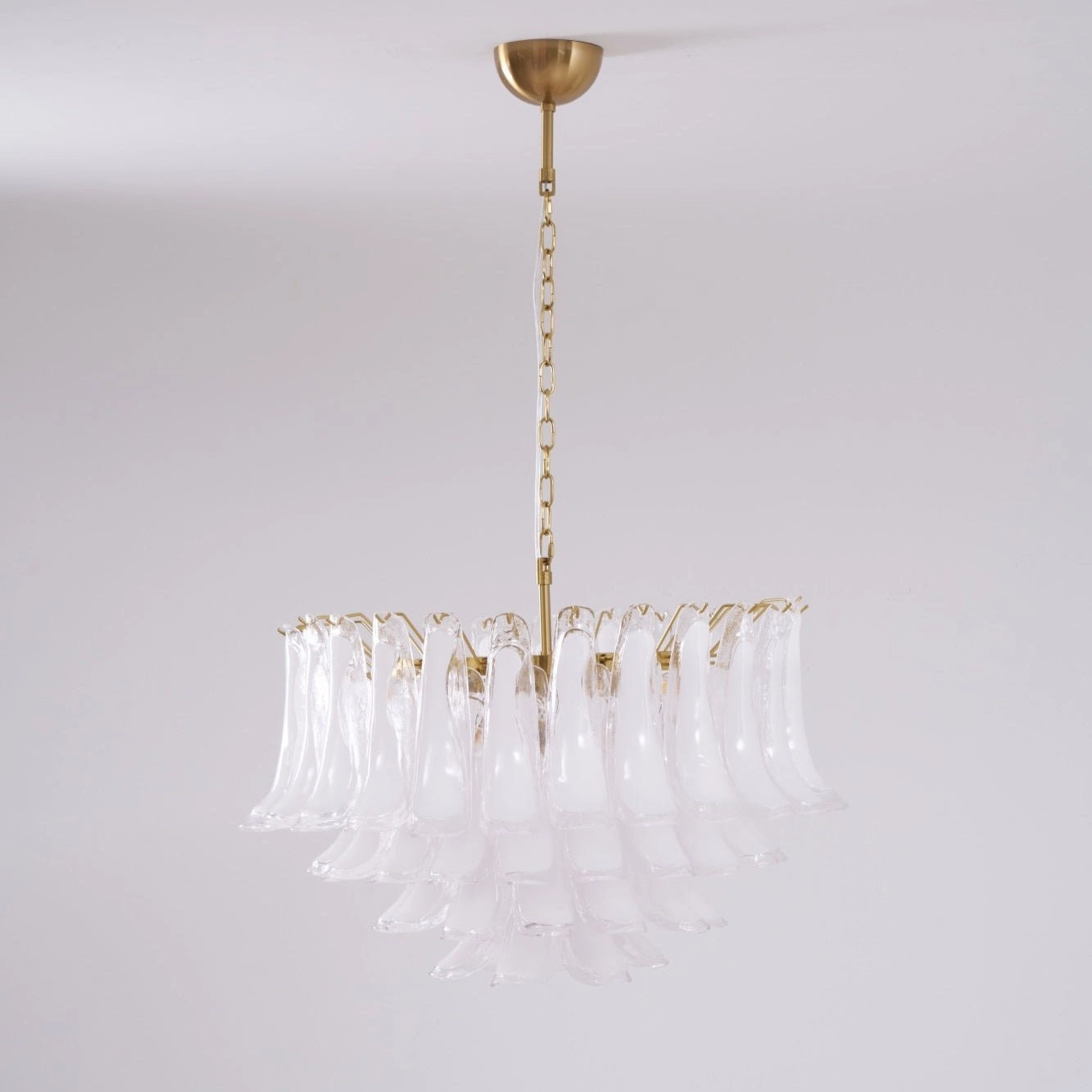 Fiora Pink Glass Chandelier