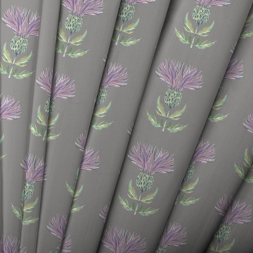 Firth Printed Cotton Made to Measure Roman Blinds Granite
