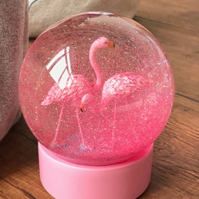 Flamingo Snow Globehome decoration ,modern home decor 