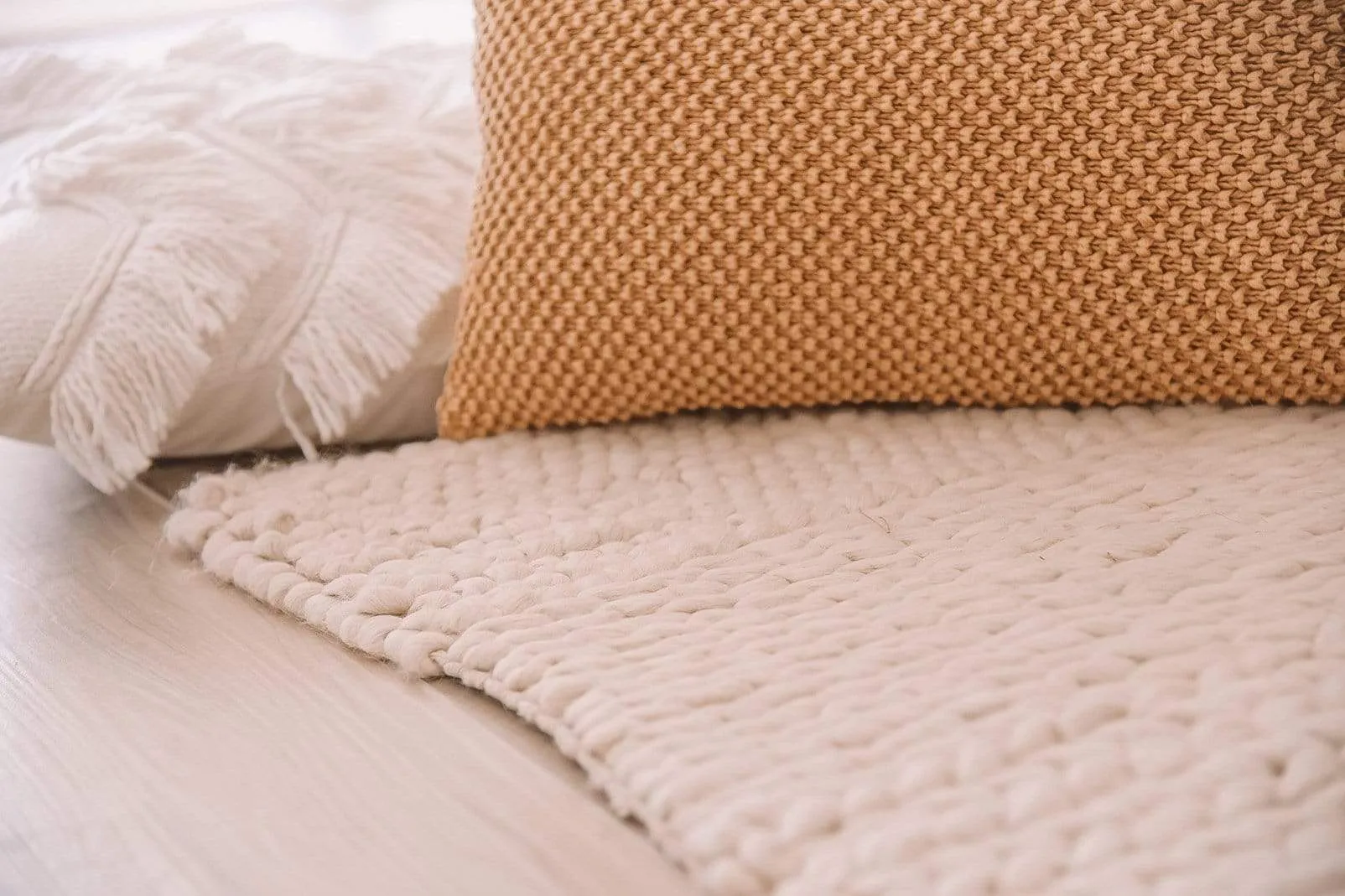 Fleur Ivory Braided and Looped Rug