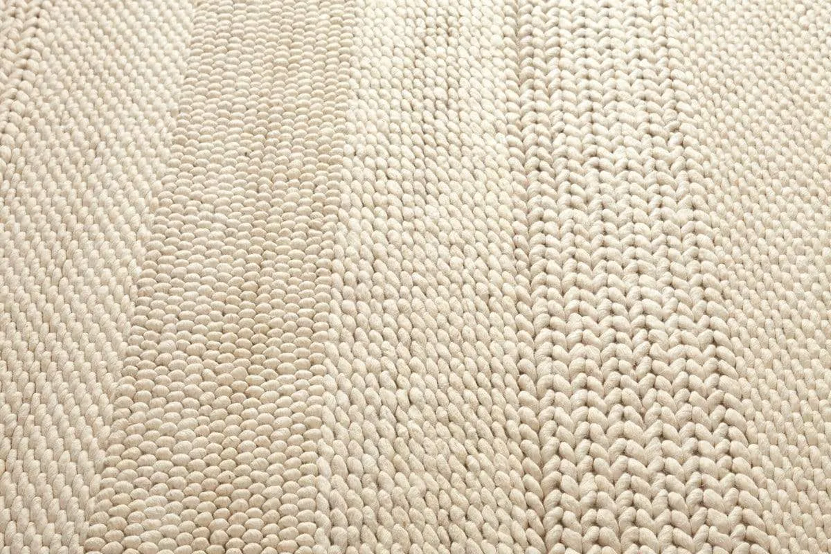 Fleur Ivory Braided and Looped Rug