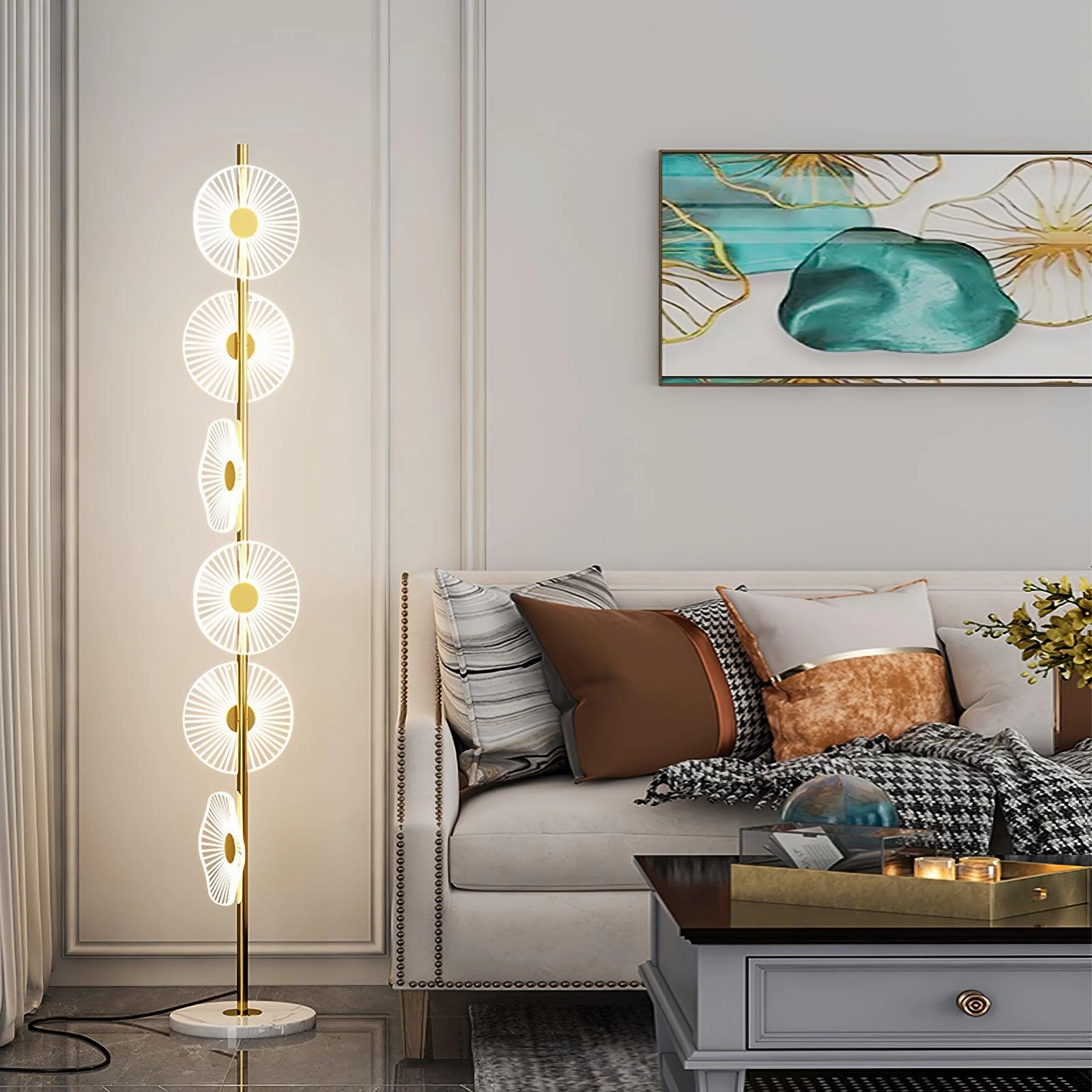 Floating Raindrop Floor Lamp
