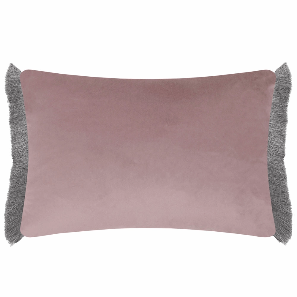 Floella Printed Ruche Fringe Cushion Primrose