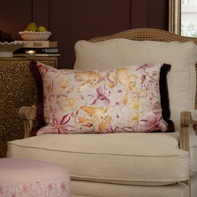 Floella Printed Ruche Fringe Cushion Primrosebedding sets ,throw blankets 