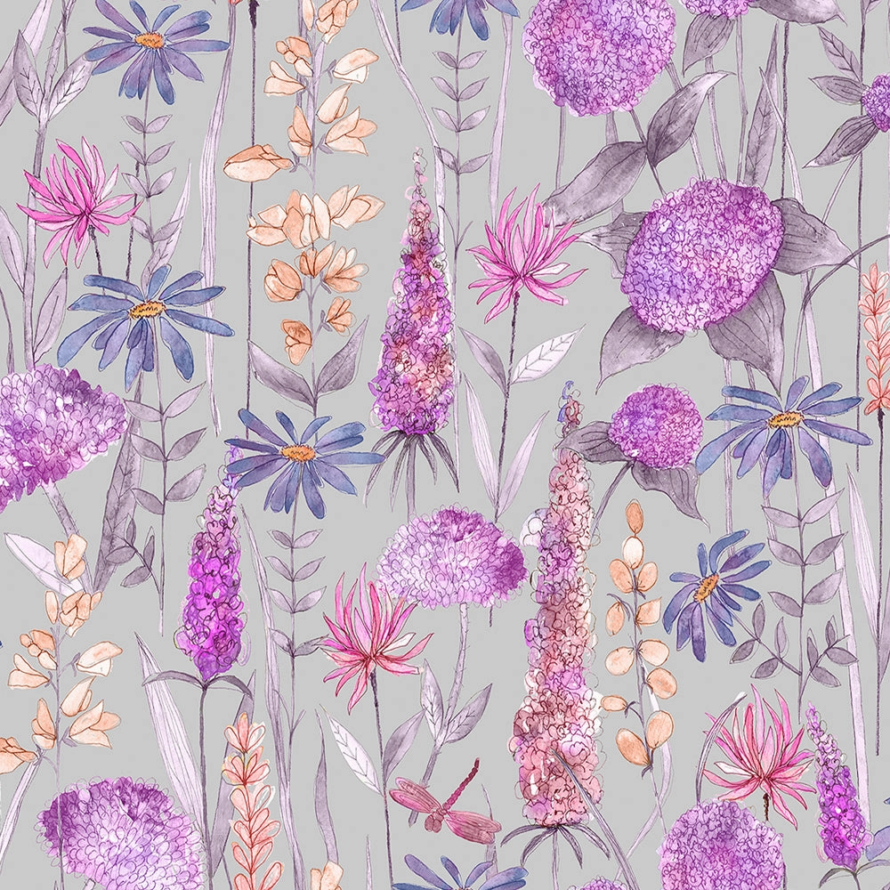 Florabunda Printed Cotton Made to Measure Roman Blinds Fuchsia Pink